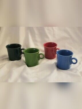Genuine Fiesta Ware Tom & Jerry Mugs - Set/4 - Post 1986- DW & Micro Safe